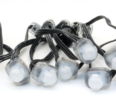 Solas Teaghrán Pixel 12mm RGB LED IP68 Le haghaidh Maisiúcháin Lasmuigh
